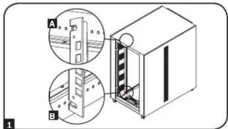 Tripp Lite SRQ24U - Ajuste de los Rieles de Instalación - 1