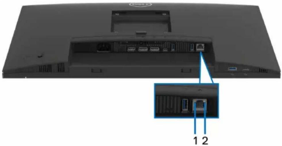 DELL P2425E - État des LED du connecteur RJ45 - 1