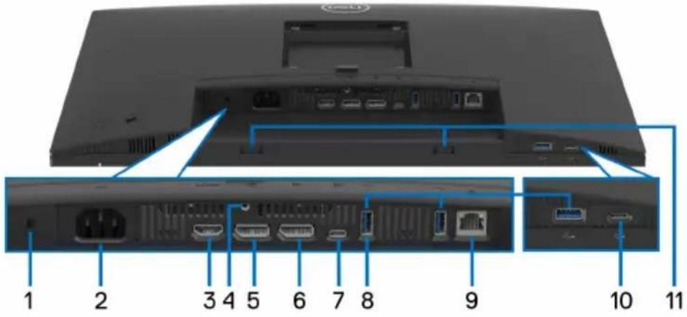 DELL P2425E - Vue arrière et de dessous - 1