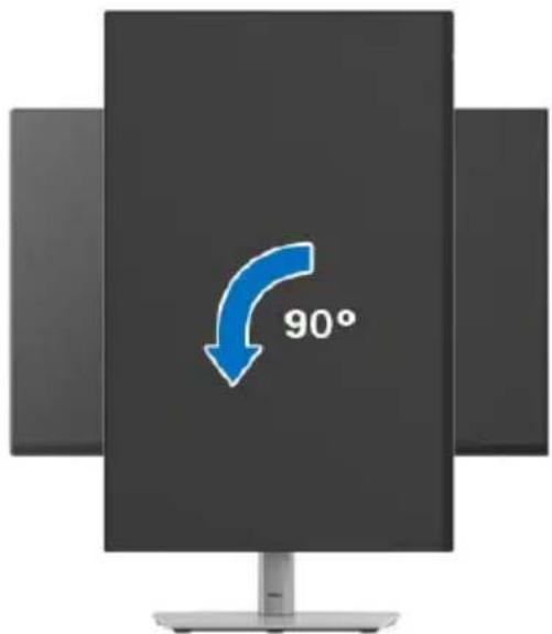 DELL P2425E - Pivoter dans le sens antihoraire - 1