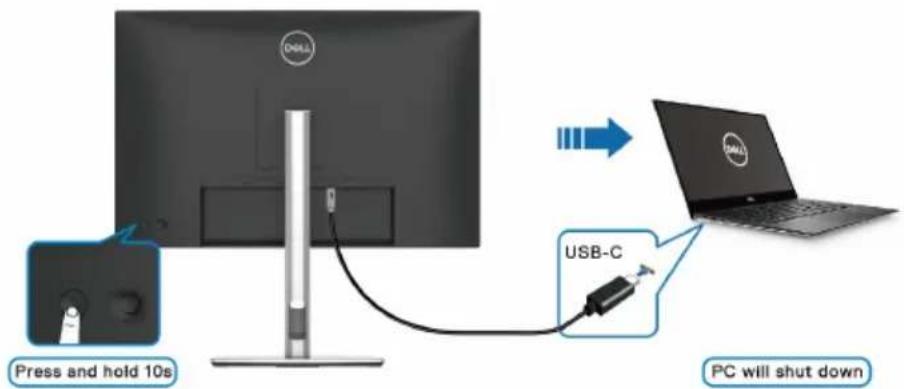 DELL P2425E - REMARQUE : Vous pouvez activer ou désactiver la fonction Synchro boutons alim Dell en utilisant l'OSD. - 2
