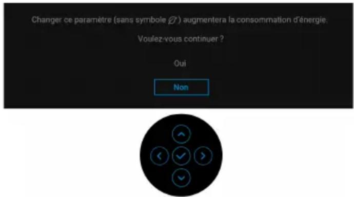 DELL P2425H - REMARQUE : Le message peut être légèrement différent selon les paramètres sélectionnés. - 1