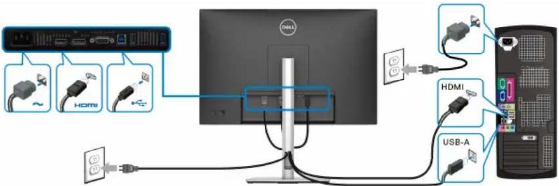 DELL P2425H - Connector votre moniteur - 2