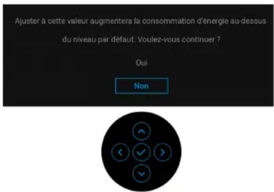 DELL P2425H - Messages d'avertissement OSD - 3