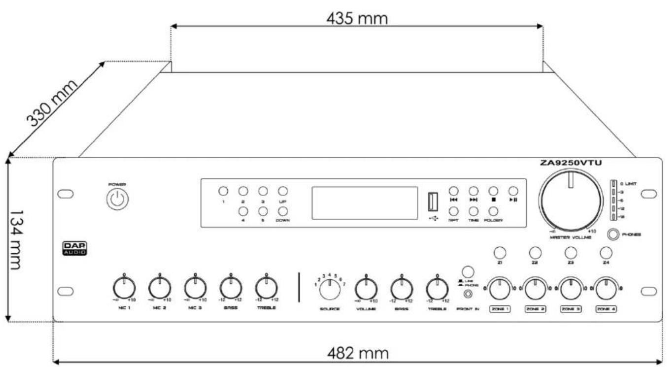 DAP-Audio ZA-9250VTU - Général - 2