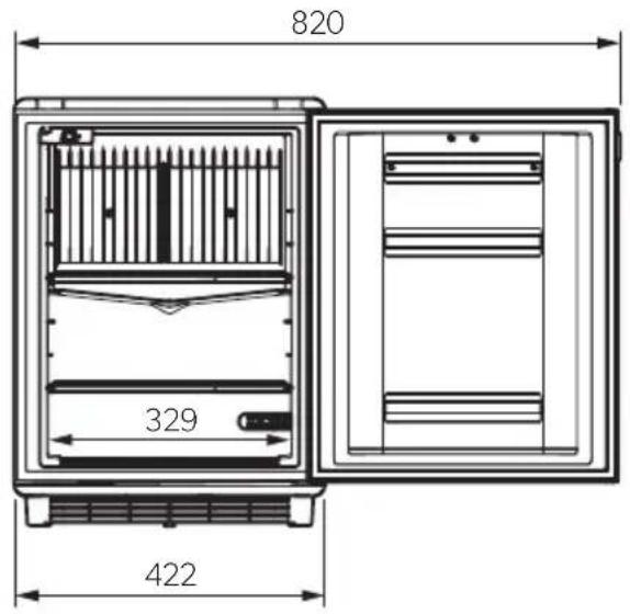 DOMETIC DS 400BL - Mini-Kühlschrank - 8