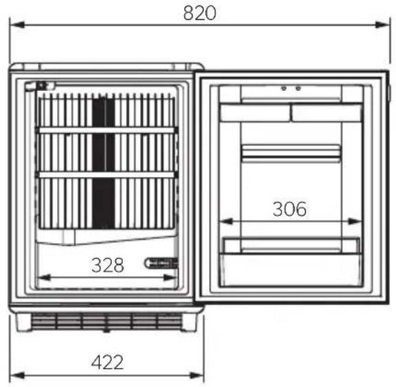 DOMETIC DS 400BL - Mini-Kühlschrank - 12