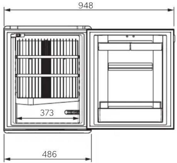 DOMETIC DS 400BL - Mini-Kühlschrank - 14