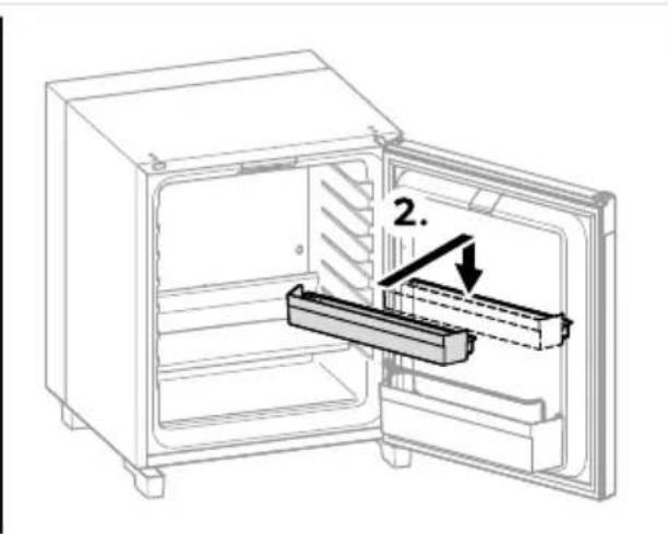 DOMETIC HiPro Care A30SBI - Türablage positionieren - 2