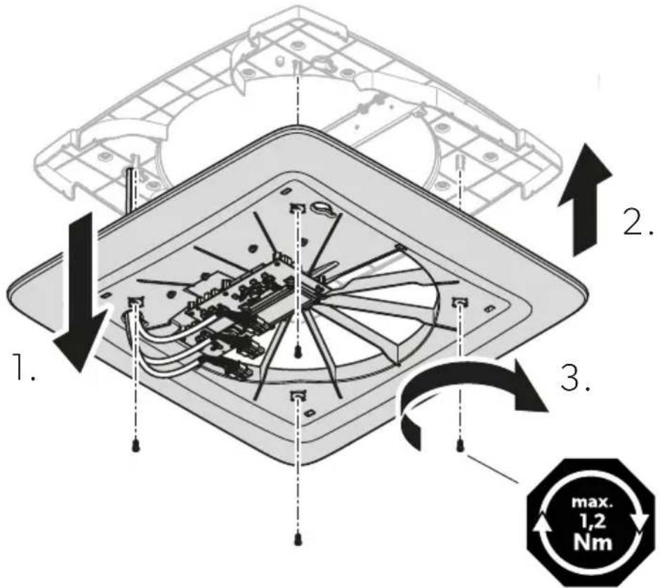DOMETIC ACC3100D - Innere Abdeckung installieren - 1