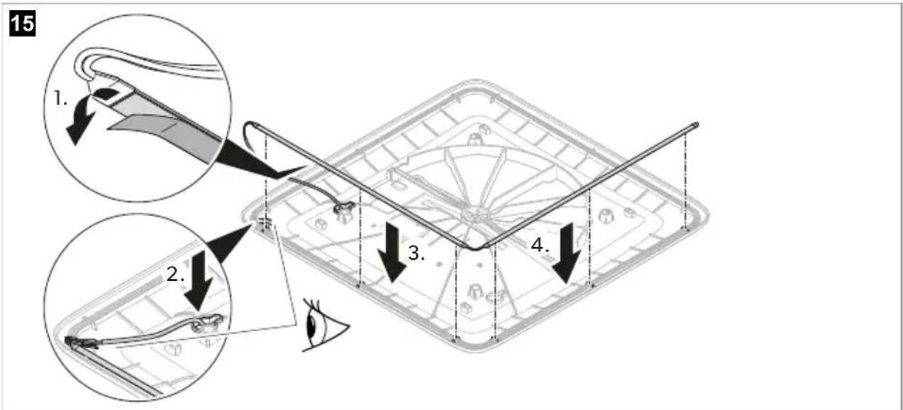 DOMETIC ACC3100D - Installing the LED light strip (optional) - 2