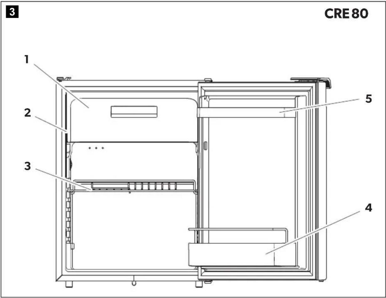 DOMETIC CRE 80E - Compressor refrigerator - 3