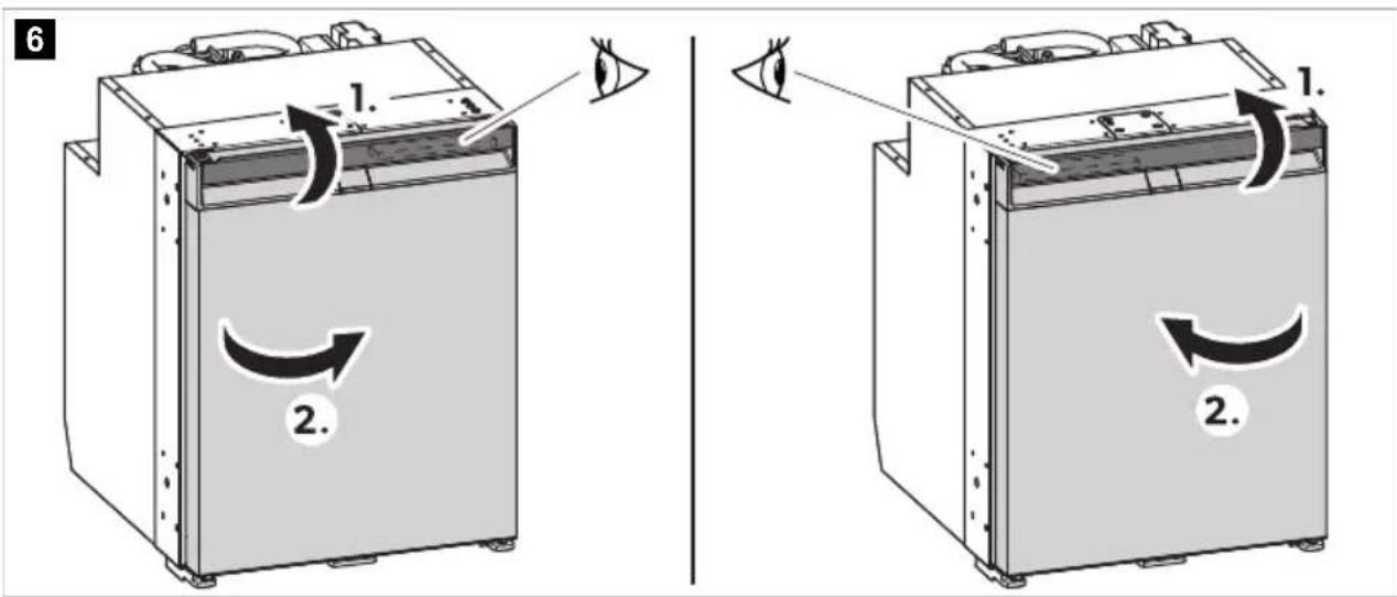 DOMETIC NRX 50S - Opening the refrigerator door - 2