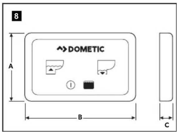 DOMETIC MasterFlush MF 8989 - Dimensions - 8