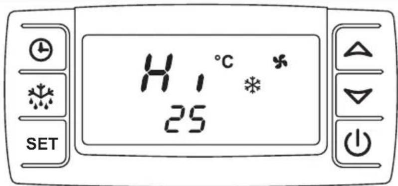 DOMETIC Frigo EVAP404A - Visning av målte maksimaltemperaturer - 1