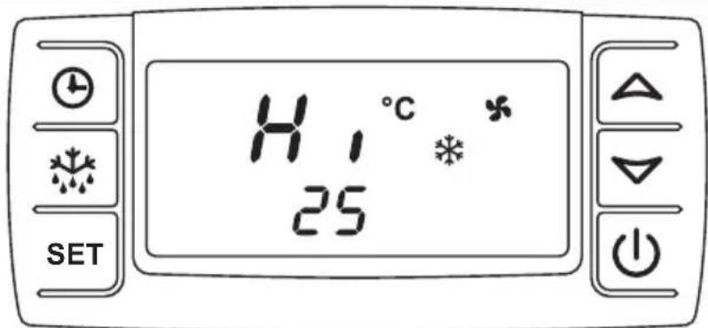 DOMETIC Frigo EVP134A - Visning af målt maks. temperatur - 1