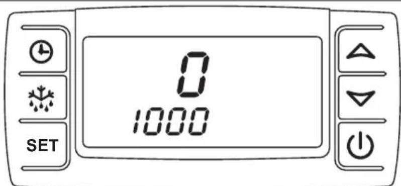 DOMETIC Frigo EVP134A - Visning af de forløbne driftstimer - 1
