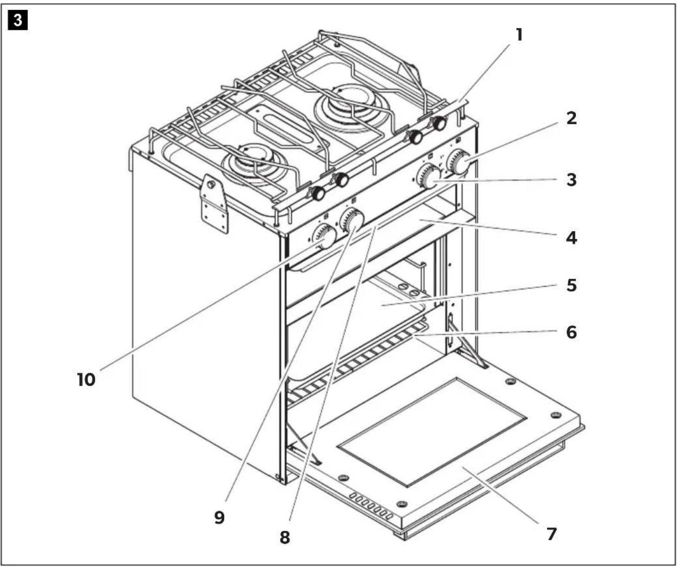 DOMETIC SunLight - Cooktop and gas oven - 3