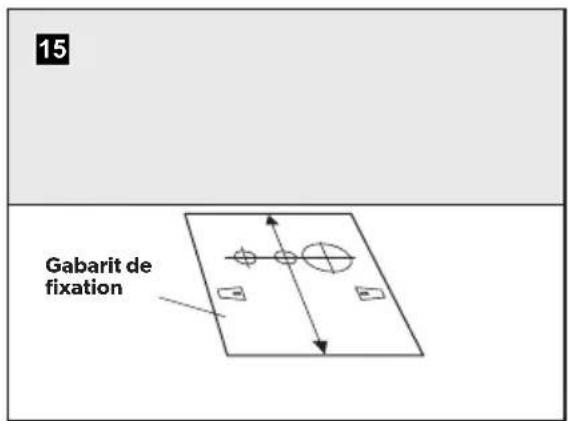 15 Gabarit de fixation