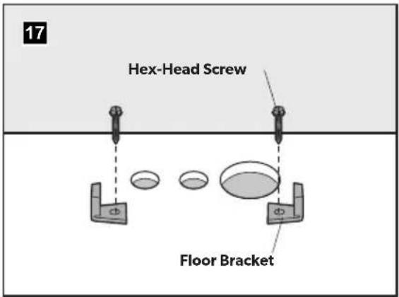 DOMETIC MasterFlush MF 8939 - Installing the toilet with through-the-floor connections - 3