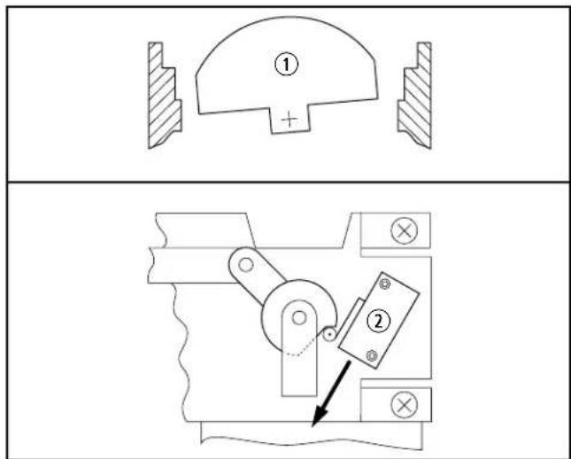 DOMETIC 4410 - Alignement interrupteur à came/boule de chasse - 2