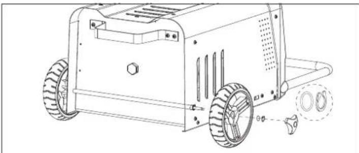 VOLTCRAFT VC-WL 60/200 - Wielen installeren - 1