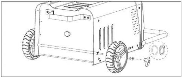 VOLTCRAFT VC-WL 60/200 - Assemblage des roues - 1