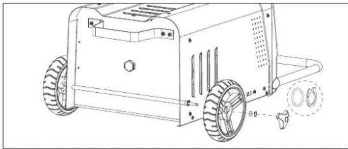 VOLTCRAFT VC-WL 60/200 - Assemble wheels - 1