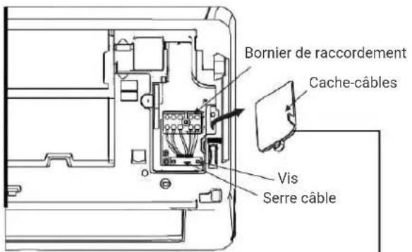 Bornier de raccordement Cache-câbles Vis Serre câble
