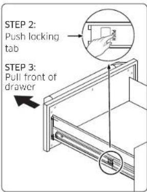 Dacor DWR30U900WM/DA - Removing the Drawer - 1
