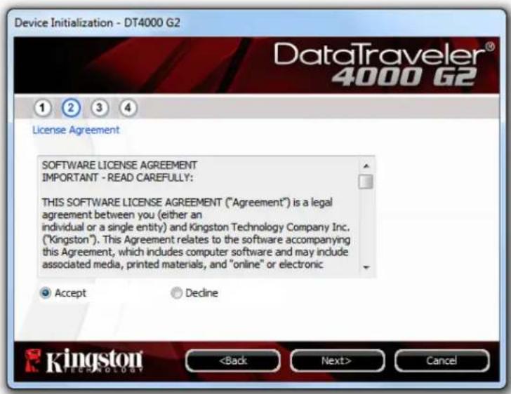 KINGSTON DataTraveler 4000 G2 - Device Initialisation (Windows Environment) - 2