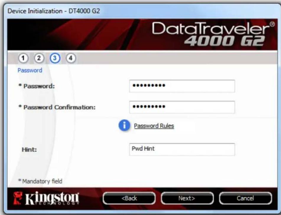 KINGSTON DataTraveler 4000 G2 - Device Initialisation (Windows Environment) - 3