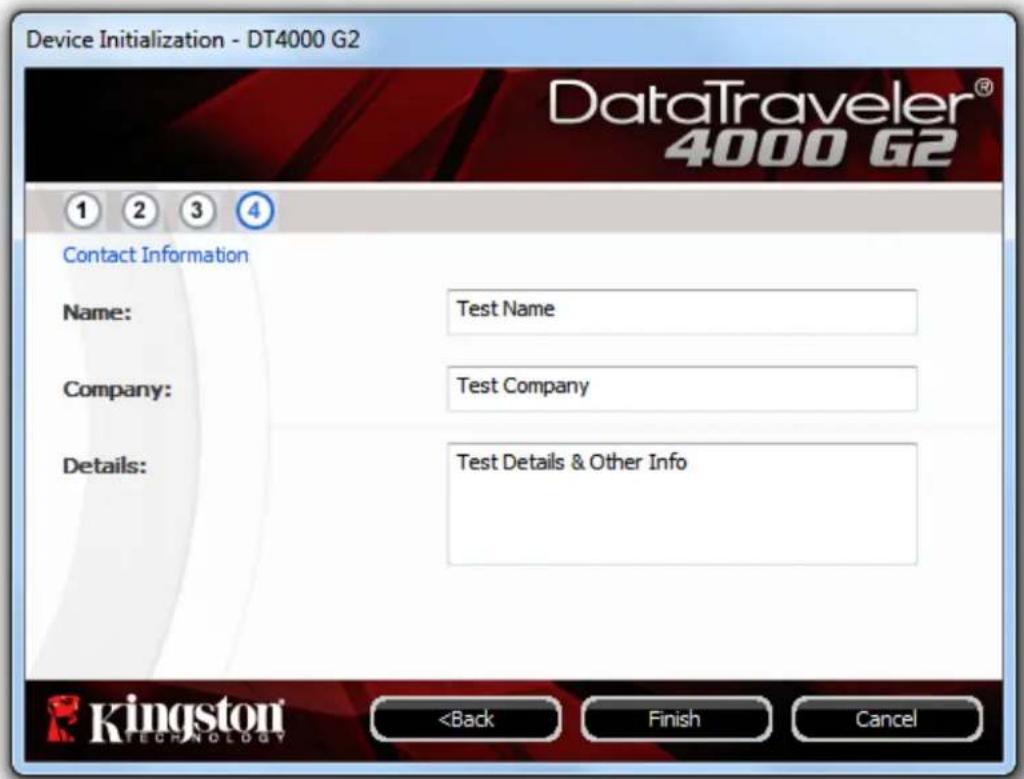 KINGSTON DataTraveler 4000 G2 - Device Initialisation (Windows Environment) - 4