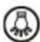 Linarie Caledonia RAHID50BG - Bouton de minuterie - 1
