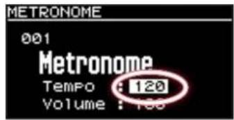 METRONOME 001 Metronome Tempo : 120 Volume : 100