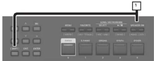 ROLAND RD-08 - Désactivation des boutons (panel lock) - 1