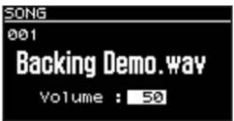 SONG 001 Backing Demo.way Volume : 50