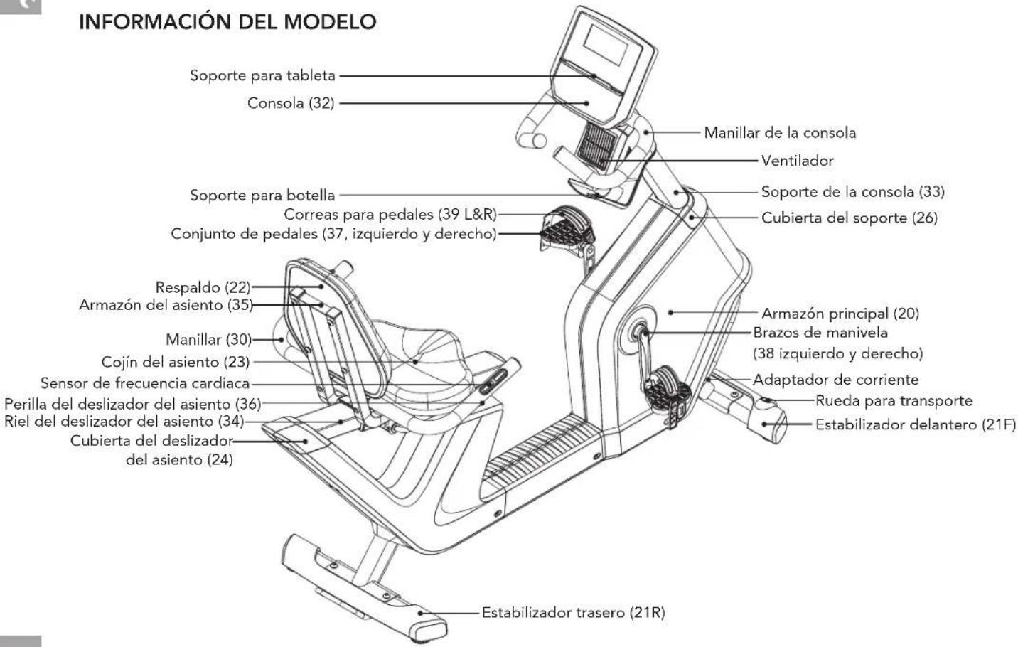 Horizon Fitness 5.0R - ADVERTENCIA - 3