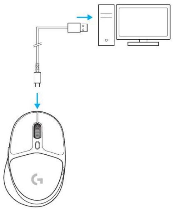 LOGITECH G705 - CARGA DEL MOUSE - 1