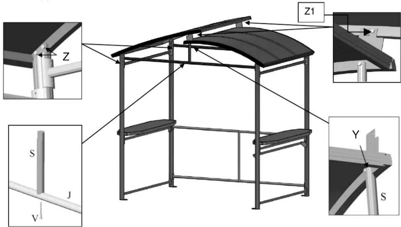 Gazebo Penguin 436586-22 - Étape 6: - 4