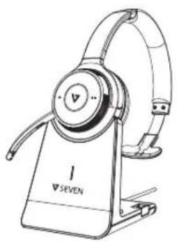 V7 HB605M - Using the charging stand - 1
