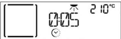[ ] 0:05 210°C