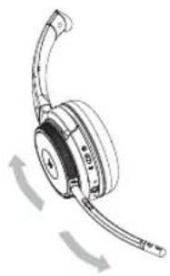 V7 HB600S - Port du casque - 2