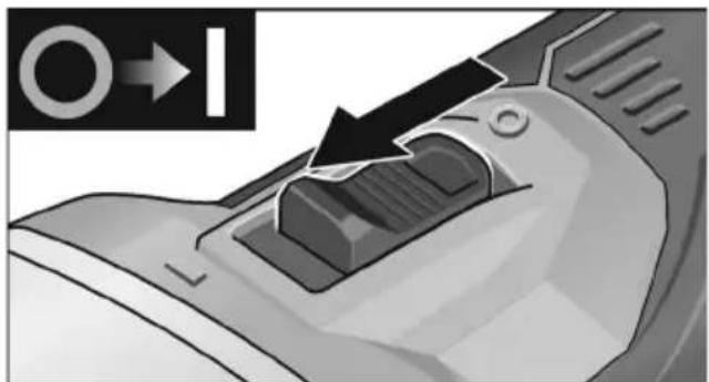 Flex RFE 40 18.0-EC - Accendere e spegnere l'elettroutensile - 1