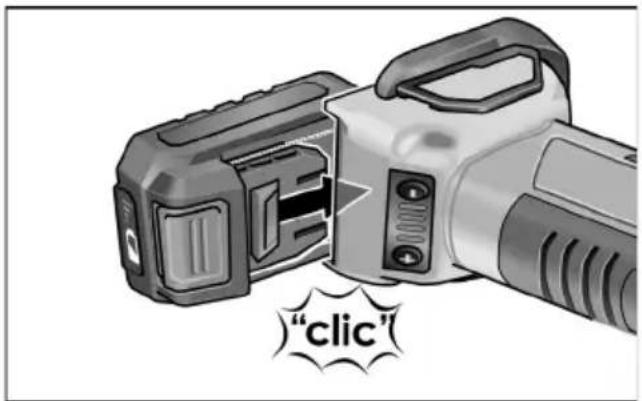 Flex RFE 40 18.0-EC - Inserimento / sostituzione della batteria d'esercizio - 1