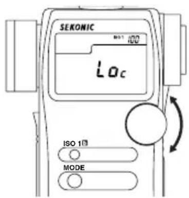 SEKONIC Loc ISO 10 MODE