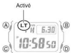 CASIO G-Shock MRG-B5000 - - Configuration de l'éclairage automatique - 1