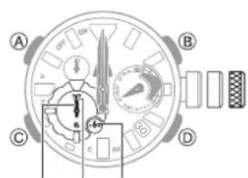 CASIO G-Shock MRG-BF1000 - Réglage de l'alignement des aiguilles et de la indicateur du jour - 2