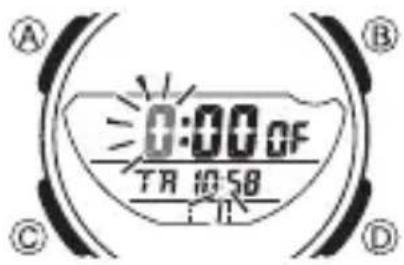 CASIO AE-1200 - Pour régler la minuterie - 1