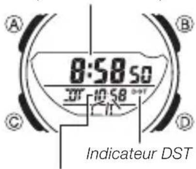 CASIO AE-1200 - Pour régler la Seconde heure - 1